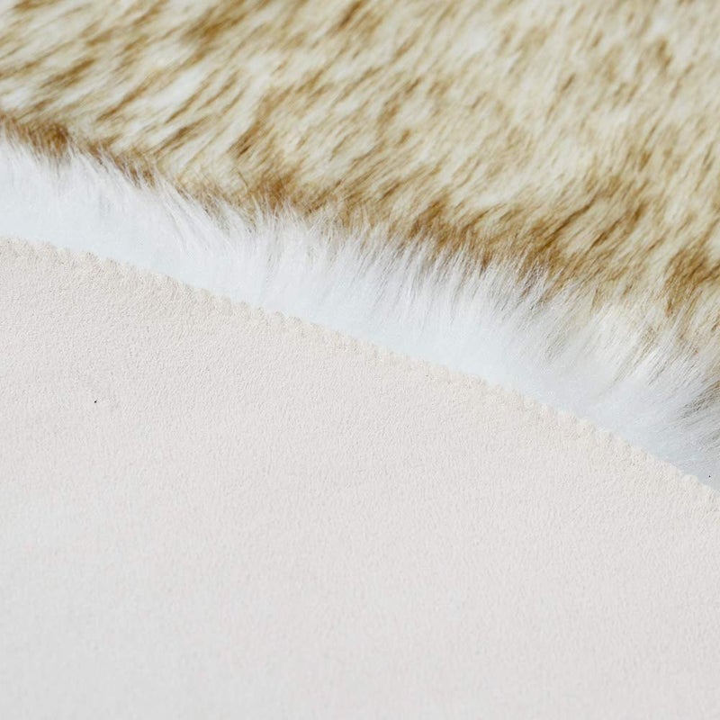 Carvapet Luxury Soft Faux Sheepskin Couch Seat Cushion Fake Fur Area Rugs for Bedroom and Living Room Runner, 2ft x 6ft, Gray - Image 5